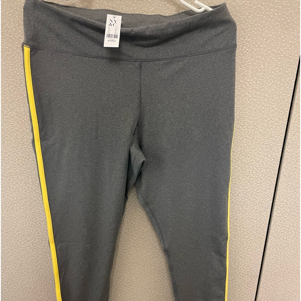 New Item: New York & Co Leggings Gray & Yellow